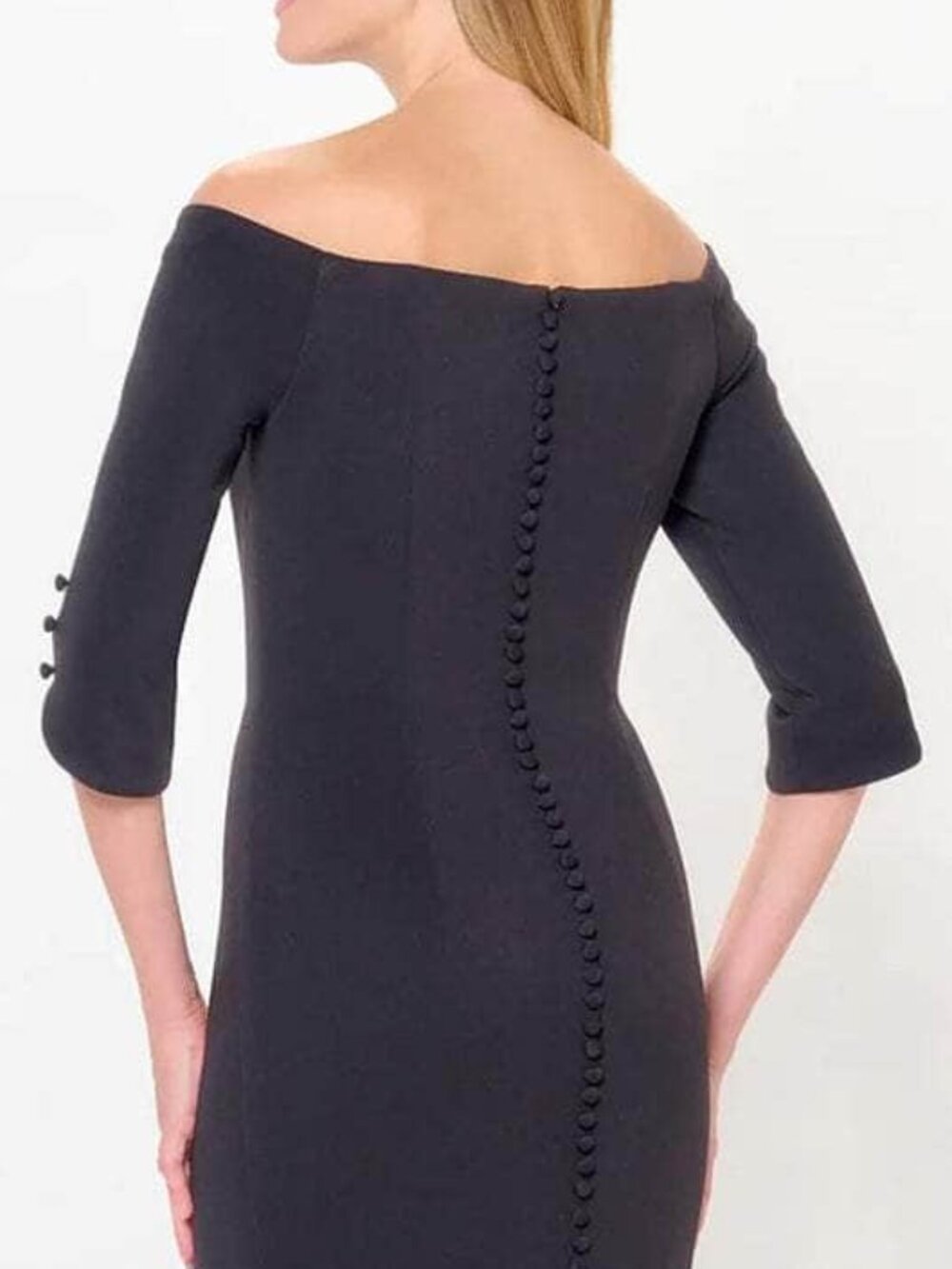 NWT Montage by Mon Cheri M916 Quarter Sleeve Formal Gown Powder Blue Size 6 - Picture 4 of 6